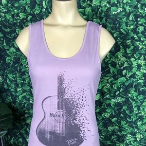 Hard rock Rome dusty pink guitar large Women's_635